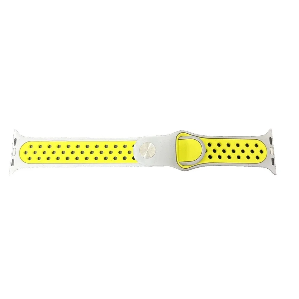 Apple Watch Band 38/40/41mm Breathable Sport Silicone Gray Volt M/L